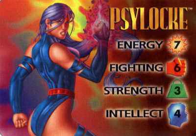 Psylocke 4-Grid Character Card